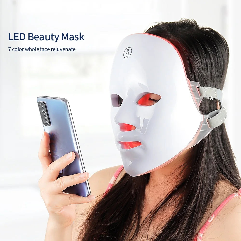 7 Colors LED Face & Neck Beauty Machine - Image 2
